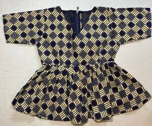 Homemade Zip Flare Blouse Women Small
